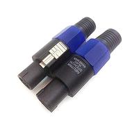 Mllepjdh ForNL4FX Speakon Connecteur de haut-parleur rond à 4 pôles avec verrou rotatif Adaptateur de câble Speakon Connecteur de câble Speakon