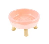Mllepjdh Gamelle surélevée pour chats - Distributeur d'eau et de nourriture - Anti-fendu - Fournitures pour animaux de compagnie - Bol cosmétique