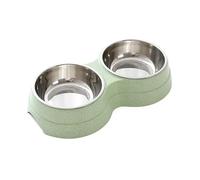 Mllepjdh Gamelles d'eau amovibles pour chien - Gamelles et abreuvoirs en acier inoxydable - Gamelles pour animaux domestiques - Gamelles pour chien en acier inoxydable - Grande taille avec support