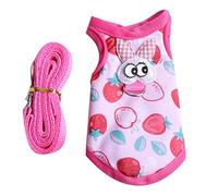 Mllepjdh Harnais et laisse gilet pour promener petit chinchilla hamster costume 2 tailles