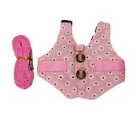 Mllepjdh Harnais et laisse pour petits animaux de compagnie - Gilet anti-fugue pour cochons d'Inde