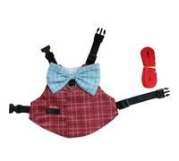 Mllepjdh Harnais pour petit animal avec nœud papillon et laisse pour lapins, cochons d'Inde, joli gilet, harnais de costume