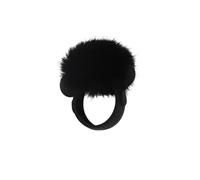 Mllepjdh Housse de pare-brise en fourrure sans fil pour microphone Lavalier magnétique Réduit le bruit du vent Coupe-vent pour microphone à revers Couverture portable Lavalier