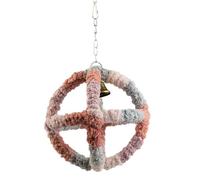 Mllepjdh Jouet pour perroquets pour animaux domestiques - Jouet à suspendre en peluche chaude - Hamac - Perchoir debout - Jouet d'escalade pour cacatoès, oiseau debout