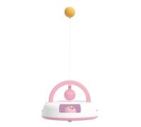 Mllepjdh Jouet unique de tennis de table avec herbe à chat multifonction, plateau tournant pour animaux domestiques, jouet interactif pour l'intérieur lorsque vous n'êtes pas à la maison, meilleur