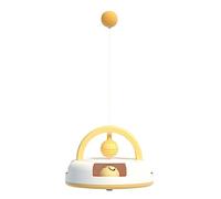 Mllepjdh Jouet unique de tennis de table avec herbe à chat multifonction, plateau tournant pour animaux domestiques, jouet interactif pour l'intérieur lorsque vous n'êtes pas à la maison, meilleur