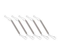 Mllepjdh Lot de 5 ressorts de rechange avec 2 clips en acier inoxydable de 7,9 cm pour bouteille d'eau pour lapin, hamster, clip à ressort pour cage