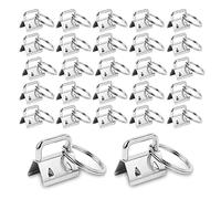 Mllepjdh Lot de 50 cordons pour porte-clés de 2,5 cm pour porte-clés et pince de poignet, fournitures d'artisanat, kit de matériel de porte-clés, 5,1 cm