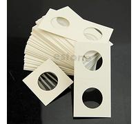 Mllepjdh Lot de 50 porte-pièces de 35 mm pour rangement de pièces de monnaie 2 x 2