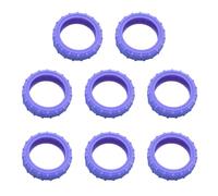 Mllepjdh Lot de 8 housses de protection en silicone pour valises, violet, One Size