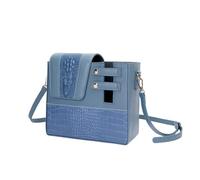 Mllepjdh Manchon résistant à l'eau avec bandoulière amovible, sac à bandoulière tendance pour voyage, camping, porte-bouteille à motif animal, bleu, Beauté de masse