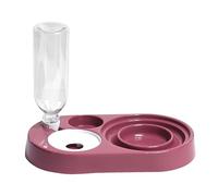 Mllepjdh Mangeoire et abreuvoir amovible pour animaux de compagnie - Fontaine d'eau anti-fuite - Bol surélevé incliné