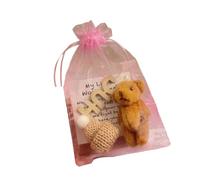 Mllepjdh Ours en Peluche de Motivation de Taille avec Carte de Message édifiante, Jouet en Peluche Doux, Animal pour fête d ' Anniversaire, Ours Miniature