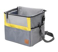 Mllepjdh Panier de transport pour chien avec fermeture éclair en maille et 4 poches de rangement pour le voyage avec chiot