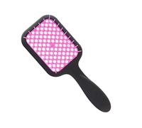 Mllepjdh Peigne de massage à long manche creux - Brosse à cheveux démêlante - Outil de coiffure