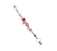 Mllepjdh Porte-clés à breloques en alliage multi-usages, cordon de téléphone portable en perles, accessoire de à tendance pour adolescents et adultes, pendentif de téléphone unisexe à la mode
