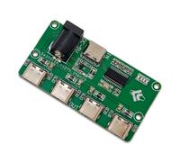 Mllepjdh Répartiteur de Type C de Module de hubs USB2.0 à 4 Ports pour Carte de développement et Projet avec entrée DC5V et voyants Lumineux Accessoire de Carte de développement
