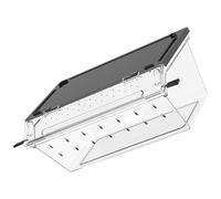 Mllepjdh Réservoirs Respirants pour Reptiles Lézards Serpents Grillons Boîte D'habitat en Acrylique Transparent Nettoyage Facile Amphibiens Enclos Reptiles