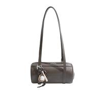 Mllepjdh Sac à bandoulière en forme de cylindre pour femme Collection hiver 2025 Sacs à bandoulière décontractés sous les bras Sac à main en cuir PU Sac à main pour femme, gris, One Size