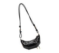 Mllepjdh Sac à bandoulière pour femme en cuir PU Dumplings Messagers élégants Bandoulière à la mode pour les voyages, Noir , One Size