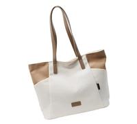 Mllepjdh Sac à bandoulière pratique en toile pour transporter des sacs essentiels de grande capacité sous les aisselles Sac à main pour femme de ville à la mode Sac en toile de grande capacité, blanc