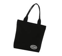 Mllepjdh Sac à déjeuner en velours côtelé, doux et confortable, sac à main décontracté pour les étudiants et les professionnels, sac léger et pratique, Noir , One Size