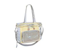 Mllepjdh Sac à dos moderne avec bordure en dentelle, compartiments fonctionnels, grande capacité, pour femmes et filles, sac à dos de voyage, accessoire décontracté, sac à dos spacieux pour ordinateur