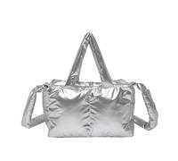 Mllepjdh Sac à main bouffant de grande capacité pour femme, sac à bandoulière matelassé avec poignée sur le dessus, sac à main élégant pour voyage, sac à main matelassé avec poignée sur le dessus