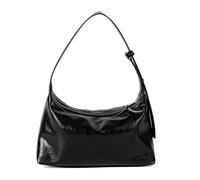 Mllepjdh Sac à main tendance en cuir PU ciré décontracté avec sangle réglable pratique pour femme pour un usage quotidien élégant sac aisselle, Noir , One Size