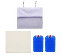 Mllepjdh Sac de glace à suspendre pour petits animaux, lapins et cochons d'Inde, polyvalent, sac de transport pour cage