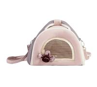 Mllepjdh Sac de transport d'extérieur pour hamsters avec coussinet amovible - Sac de voyage pratique pour animal domestique - Sac à bandoulière pliable pour animal domestique