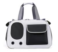 Mllepjdh Sac de transport spacieux pour animal domestique avec poignée élargie et fenêtre en maille pour petit animal de compagnie, voyage, camping
