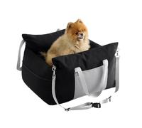 Mllepjdh Siège de voiture pratique pour chiens et chats - Lit portable pour chiens de petite taille - Siège arrière de voiture pour animaux de compagnie - Ceinture avec laisses pour chiens de petite