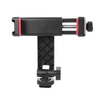 Mllepjdh Support de smartphone pour appareils photo reflex numériques, conception de pince sécurisée, pivote à 360°, support de griffe froide pour téléphone