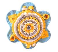 Mllepjdh Tapis à renifler en peluche pour chien - Distribution de friandises florales interactives - Soulage le stress - Améliore la santé buccale - Tapis à renifler pour animaux domestiques