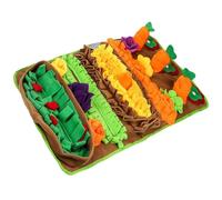 Mllepjdh Tapis d'alimentation lente en peluche pour chiens Tapis à renifler lavable Tapis de puzzle alimentaire Tapis d'entraînement pour chien Jouet de divertissement d'intérieur pour chien Tapis