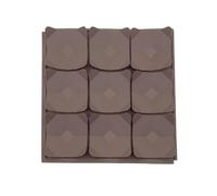 Mllepjdh Tapis de léchage carré pour chien à alimentation lente - Assistant de douche - Tapis de dressage pour chien au yaourt - Marron