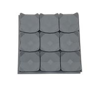 Mllepjdh Tapis de léchage carré pour chien à alimentation lente - Assistant de douche - Tapis de dressage pour chien au yaourt - Gris