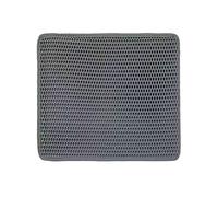 Mllepjdh Tapis de litière en nid d'abeille double couche et contrôle des éclaboussures d'eau lavable XS-XXL Tapis de litière pour contrôle de la dispersion au sol Tapis de piège à litière Taille S L