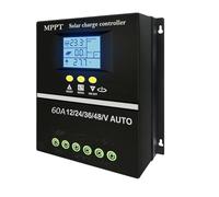 Mlllokfki Contrôleur de charge solaire, contrôleur solaire MPPT | Contrôleur d'alimentation solaire USB à 2 ports avec sept modes | Contrôleur solaire MPPT avec charge efficace pour caravane, solaire,