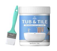 Mlllokfki Kit de peinture à séchage rapide, kit de refinishing, Bathtub Paint White, Countertop Paint Kit, Floor and Wall Paint, Quick Drying Tub Paint, Bathroom Makeover Solutions for Countertops,