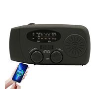Mlllokfki Weather Radio | Charging Methods Radio | Am/fm Radio, Portable Weather Radio, Usb Solar Radio, Hand Radio, Flashlight Radio Combo, Weather Radio, Multi-charge Weather Radio