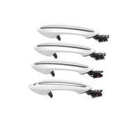 MLLNPP Lot De 4 Poignées De Porte D'accès Confortables Extérieures De Voiture Blanches Avant Arrière Gauche Droite Pour Série 5 6 7 F07 F10 F11 F06 F12 F13(Blanc)