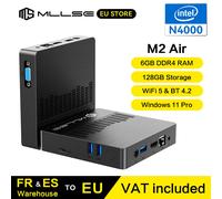 MLLSE M2 Air Mini PC Intel Gemini Lake N4000 6GB RAM 128GB Storage Dual-Band WiFi(2.4G&5G) BT4.2 Win11 Mini Desktop Computer 6GB RAM 128GB ROM