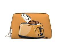 Mlmnbvc Petite trousse de maquillage, trousse de maquillage, trousse de toilette pour femme, essentiels de maquillage de voyage, 17 x 10,9 x 7,6 cm - Jolie tronçonneuse pleurante, blanche, taille