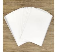 MLNSUNNY Lot de 50 feuilles de papier pour sachets de thé 12,7 x 17,8 cm, 40 g/m², papier d'art sans acide avec haute résistance à l'humidité pour impression sur plaque Gelli, supports mixtes, collage
