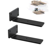 MLOQI Lot de 2 Equerre Etagere Murale, équerre Industrielle,Equerre Charge Lourde,5 mm D'épaisseur, Support étagère Murale (12,5 cm)