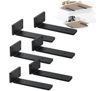 MLOQI Lot de 6 Equerre Etagere Murale, équerre Industrielle,Equerre Charge Lourde,Support étagère Murale (20 cm)