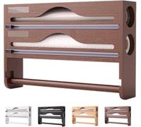 MLordoarf Distributeur Aluminium Et Film Alimentaire avec Porte Sopalin Cuisine, Distributeur Film Alimentaire avec Coupeur, Derouleur Papier Alimentaire Sopalain, Film, Alu, Papier De Cuisson