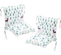 MLordoarf Lot de 2 Coussins de Chaise à Dossier Bas Coussins de Chaise 40 x 80 cm Coussins D'assise Chaises de Jardin à Dossier Bas Coussins D'assise Coussins de Chaise Coussin de Dossier